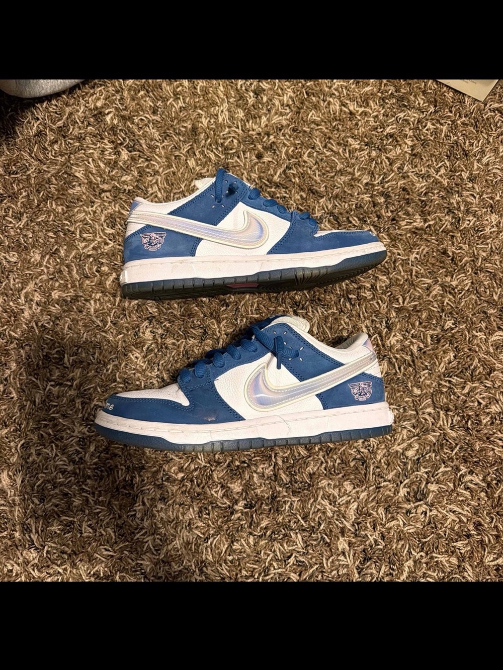 Nike SB Dunk Low Pro QS Deep Royal White Black